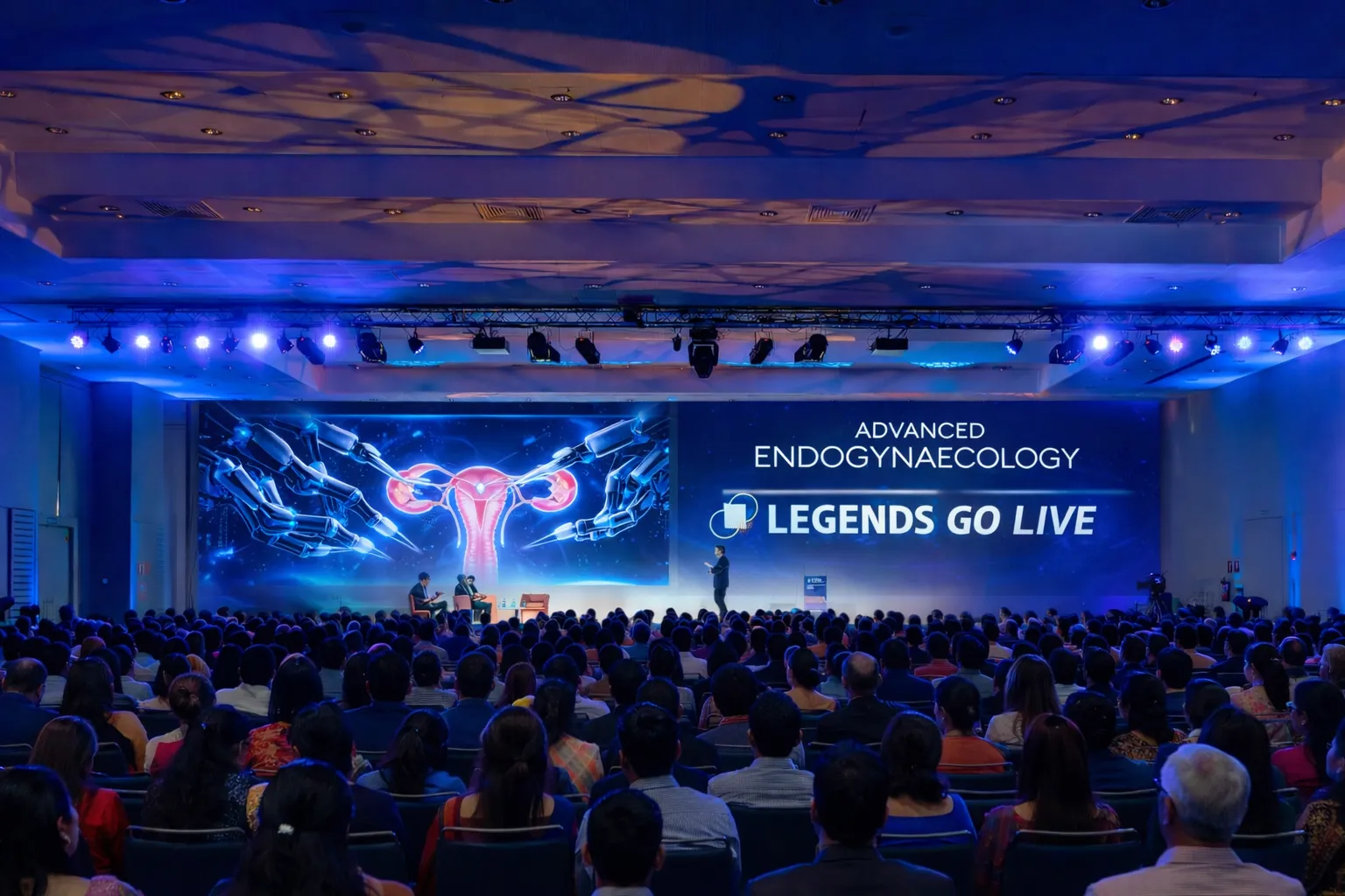 Legends Go Live conference hall